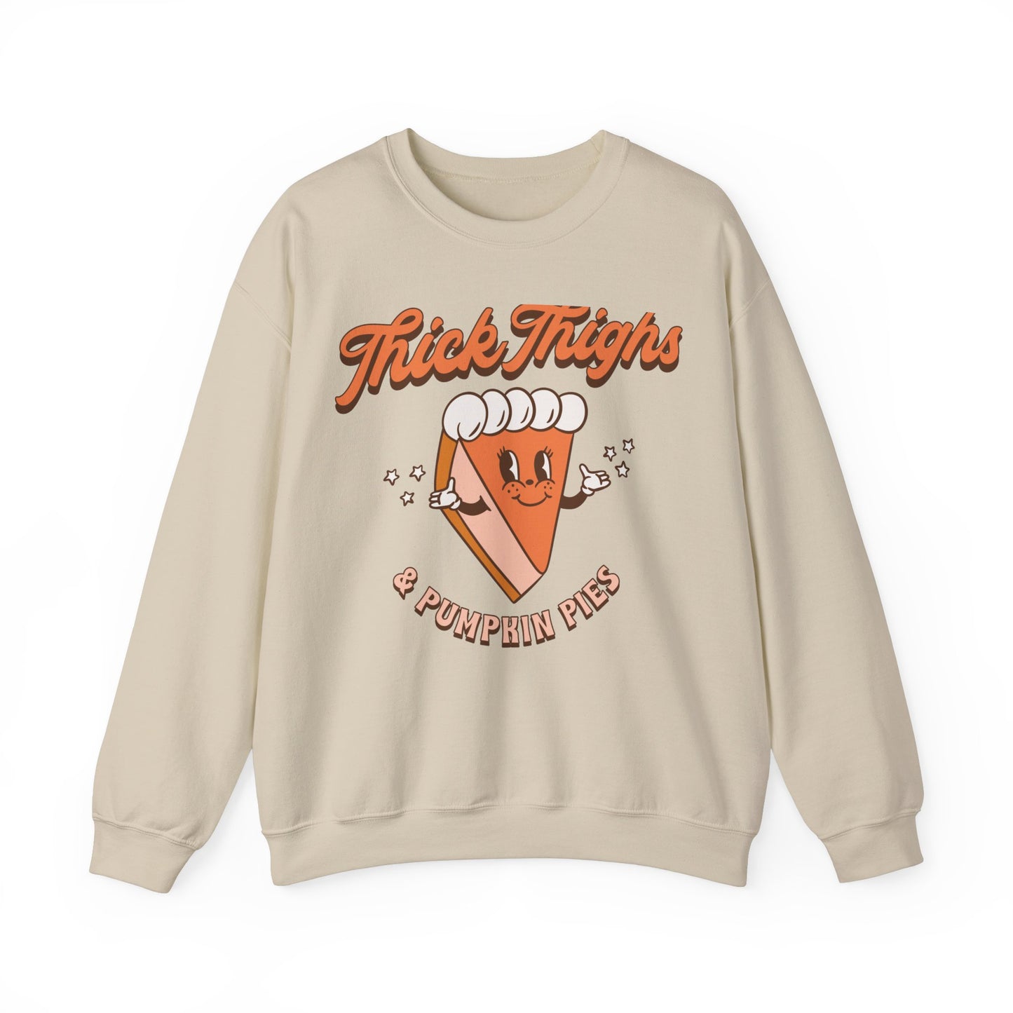Thic Thighs and Pumpkin Pies Fall Design Unisex Heavy Blend™ Crewneck Sweatshirt