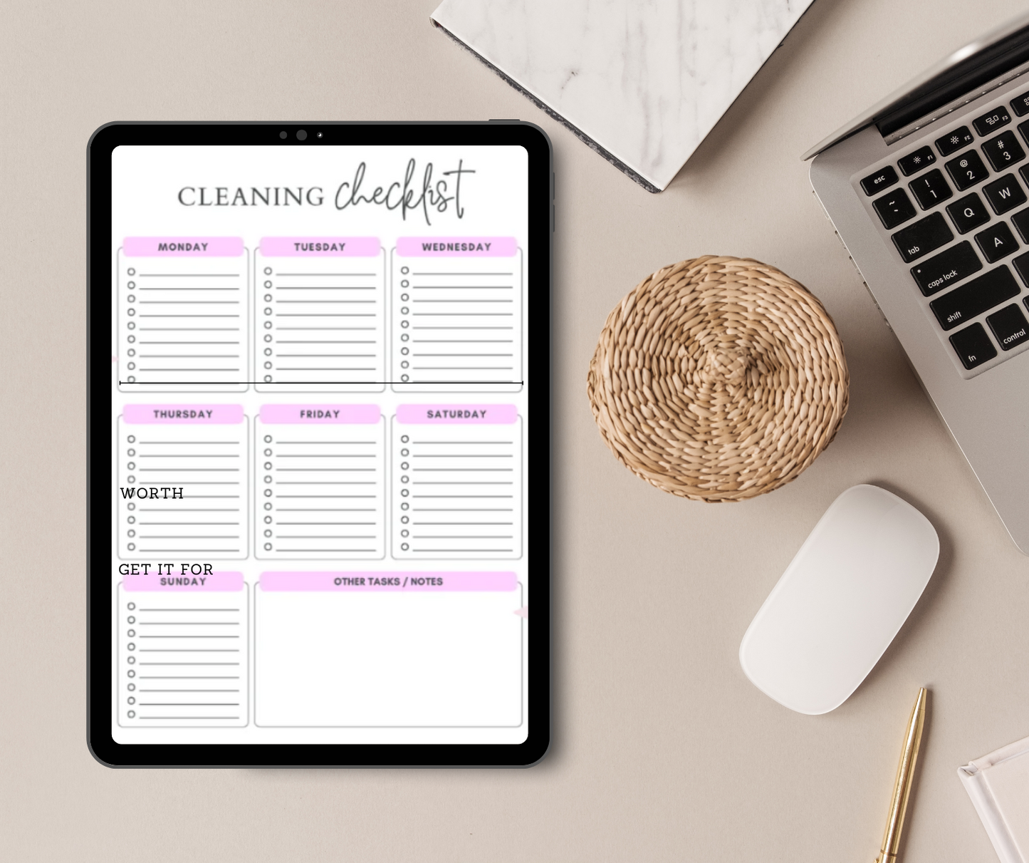 Cleaning Checklist Template Weekly