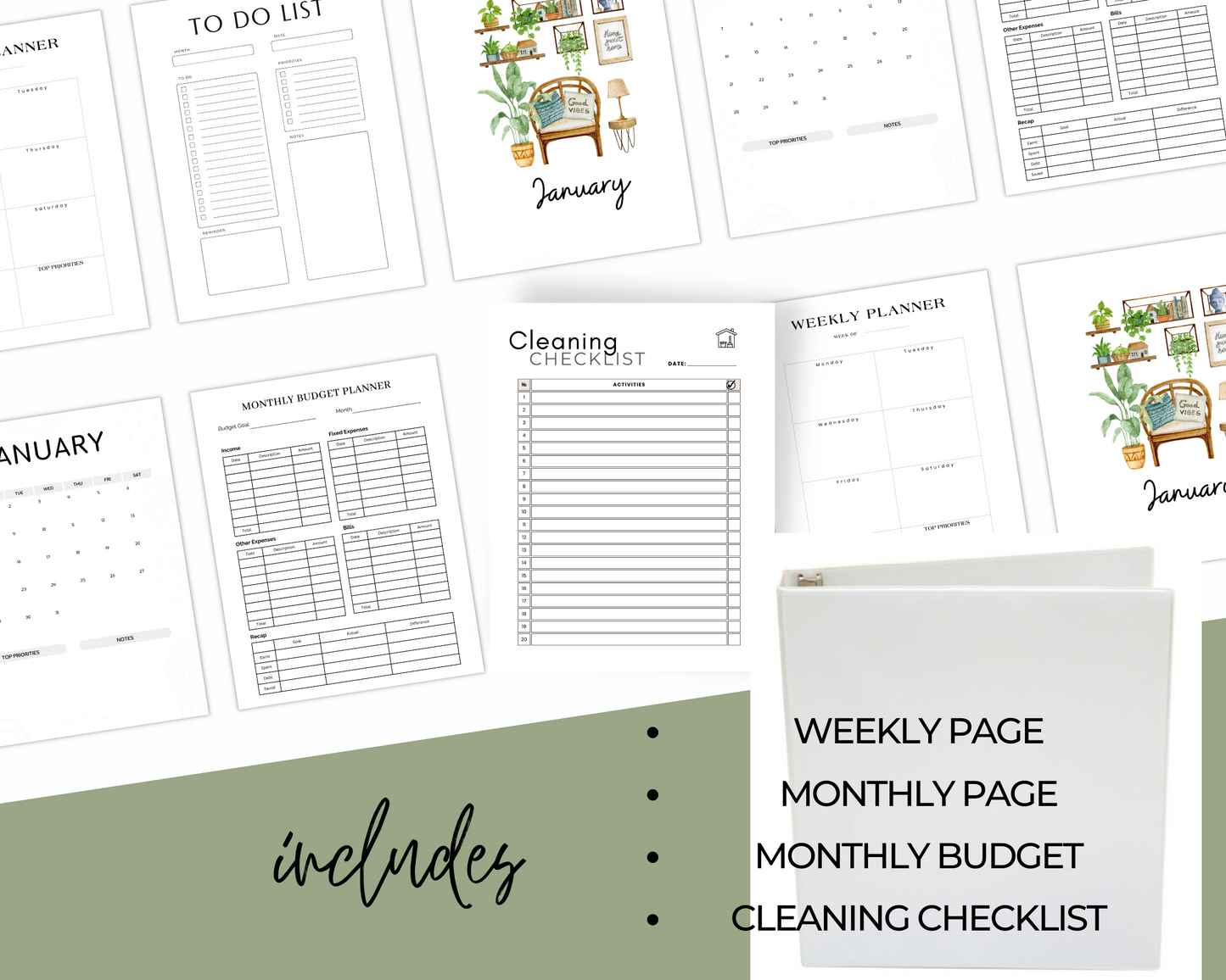 Printable Family Planner