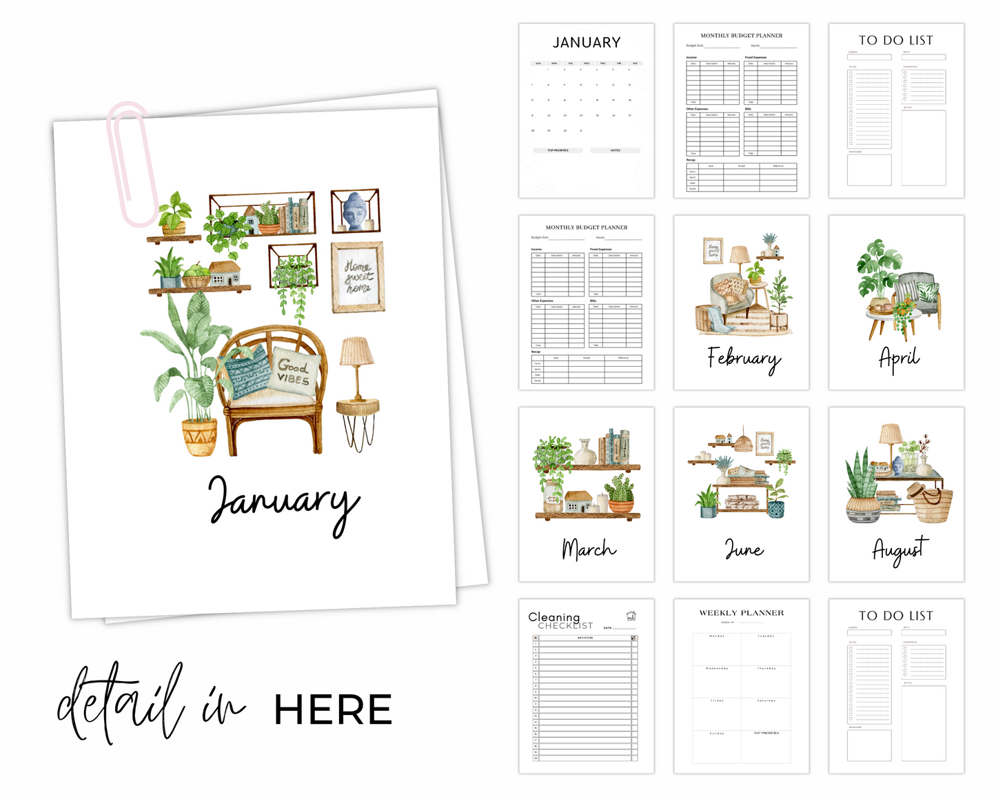 Printable Family Planner