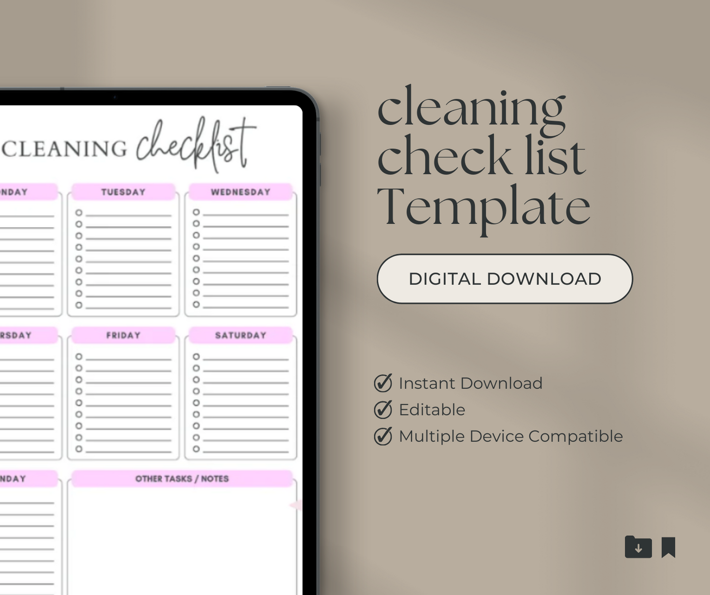 Cleaning Checklist Template Weekly