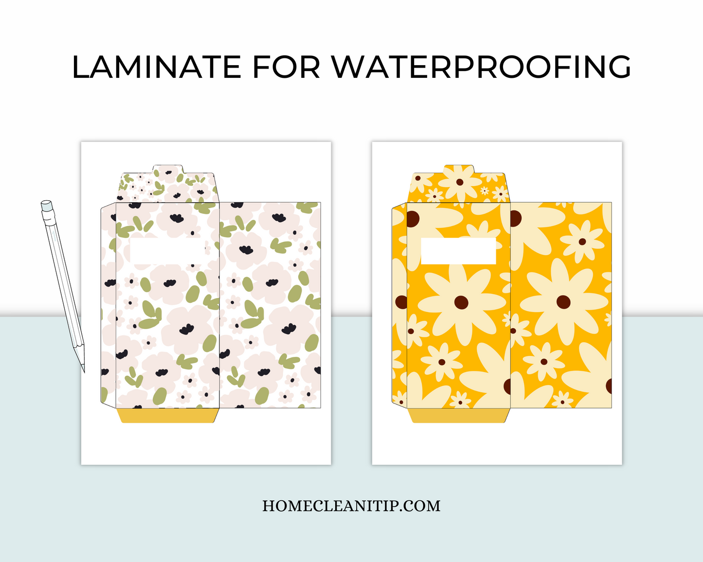 Spring Design Set of 5 Cash Envelope Digital Templates
