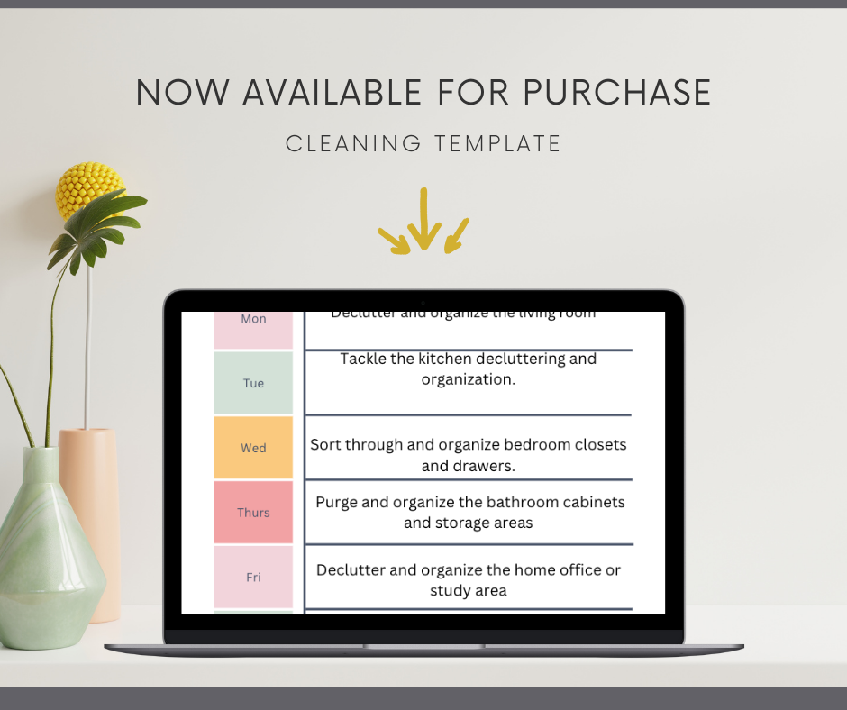 Ultimate 4-Week Pre-Filled Spring Cleaning Schedule for a Spotless Home