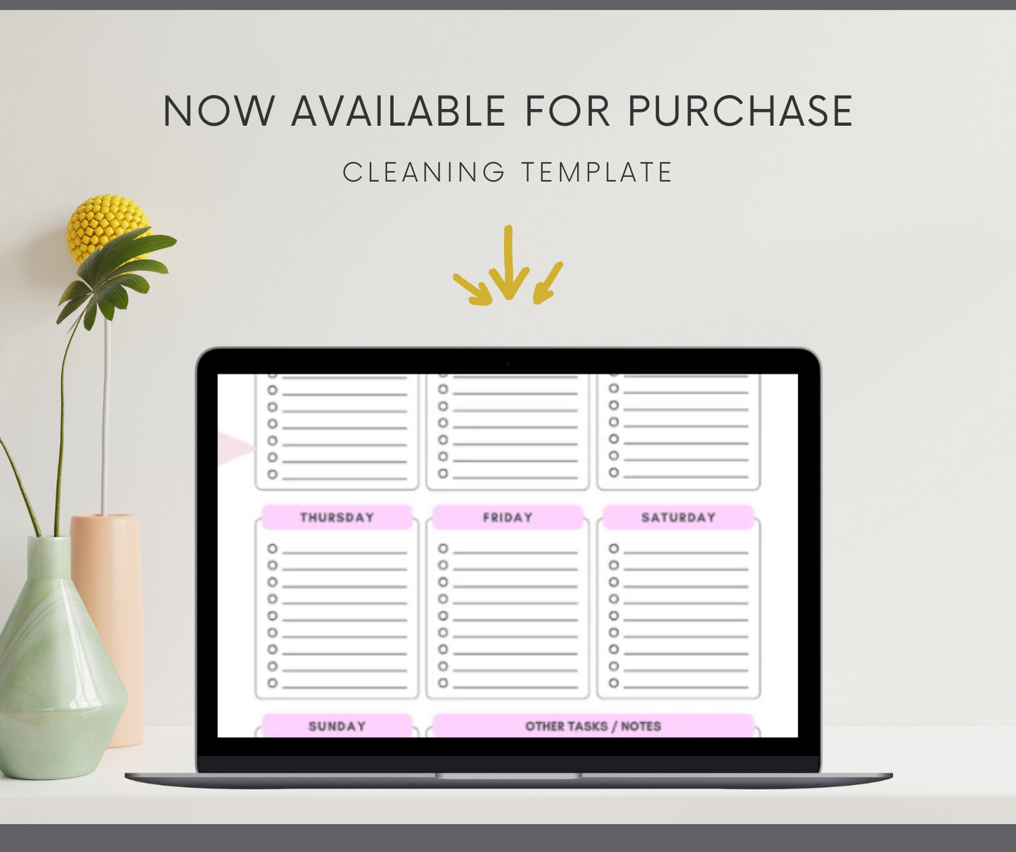 Cleaning Checklist Template Weekly