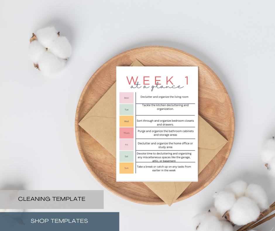 Ultimate 4-Week Pre-Filled Spring Cleaning Schedule for a Spotless Home