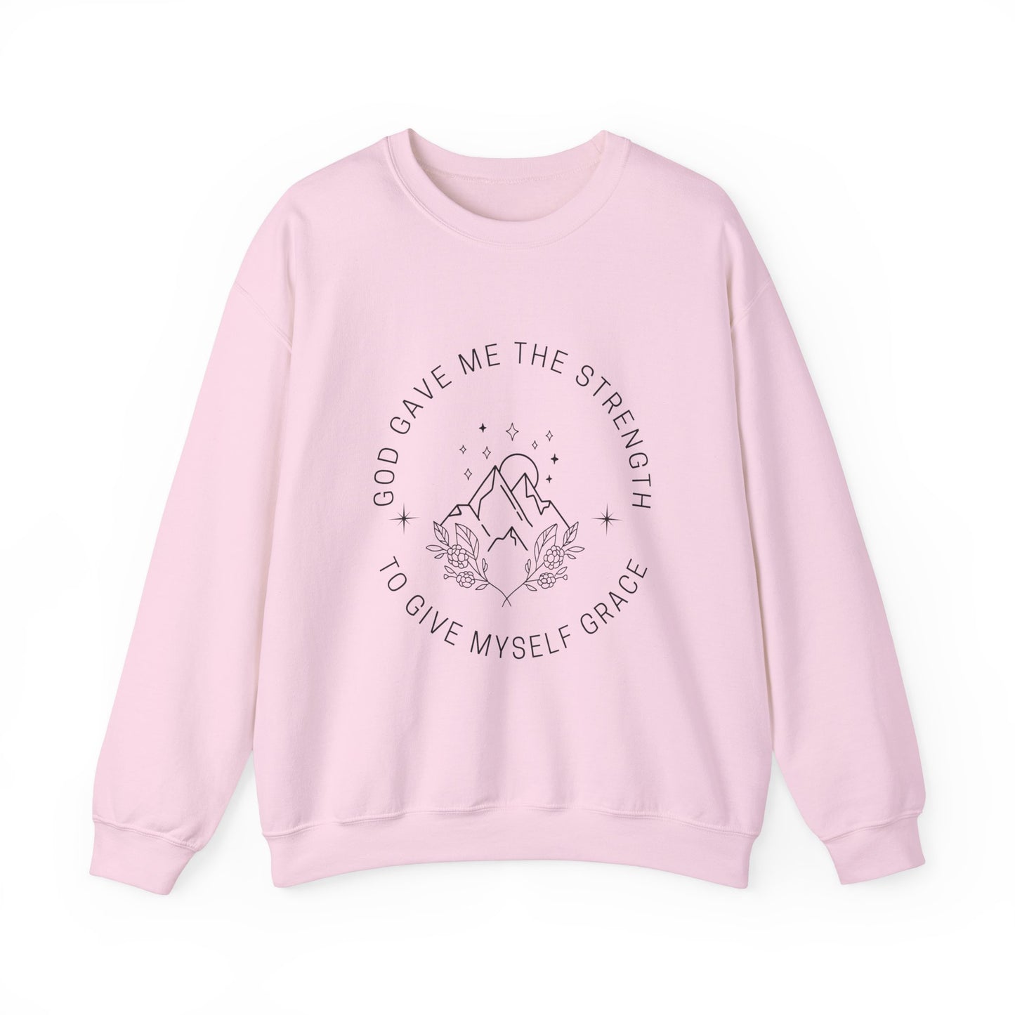 Crewneck Sweatshirt - God Gave Me the Strength Inspirational Design