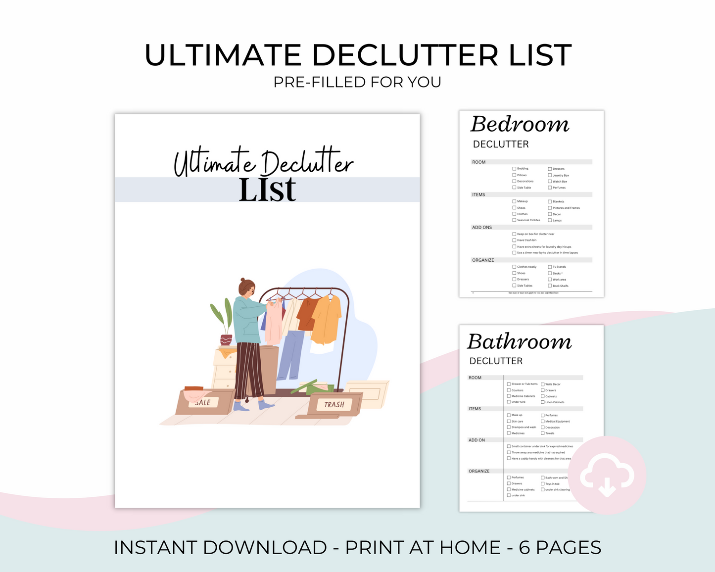 Pre-Filled Ultimate Declutter List