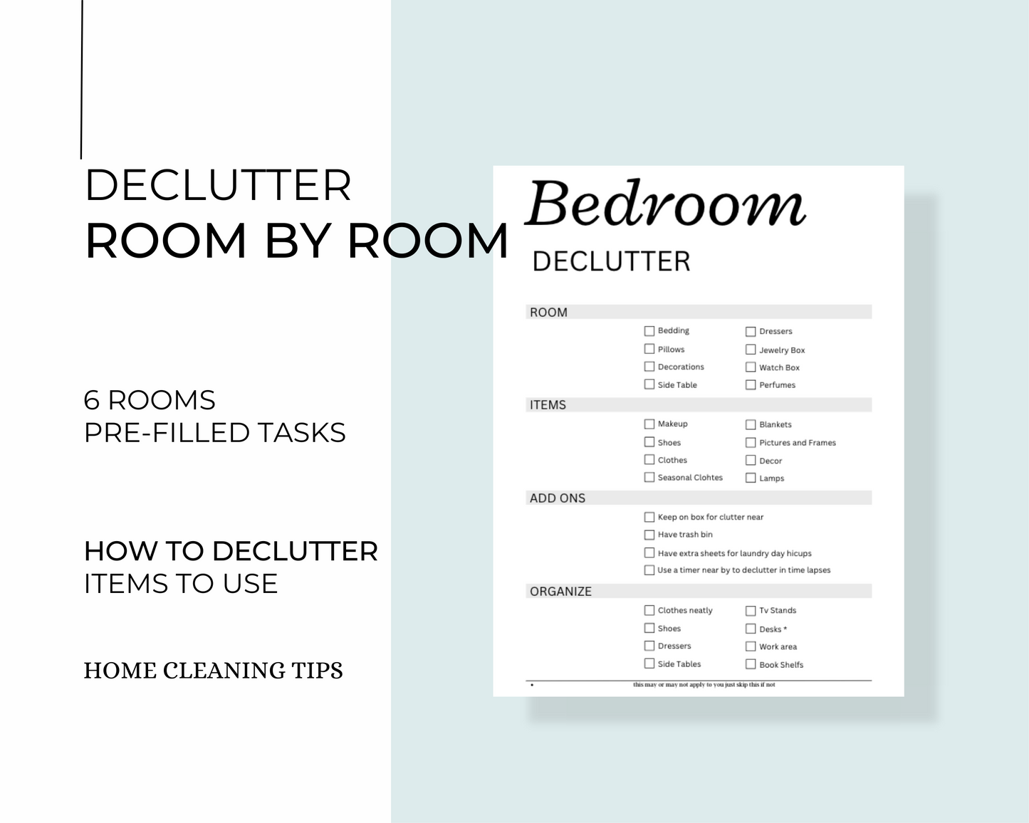 Pre-Filled Ultimate Declutter List