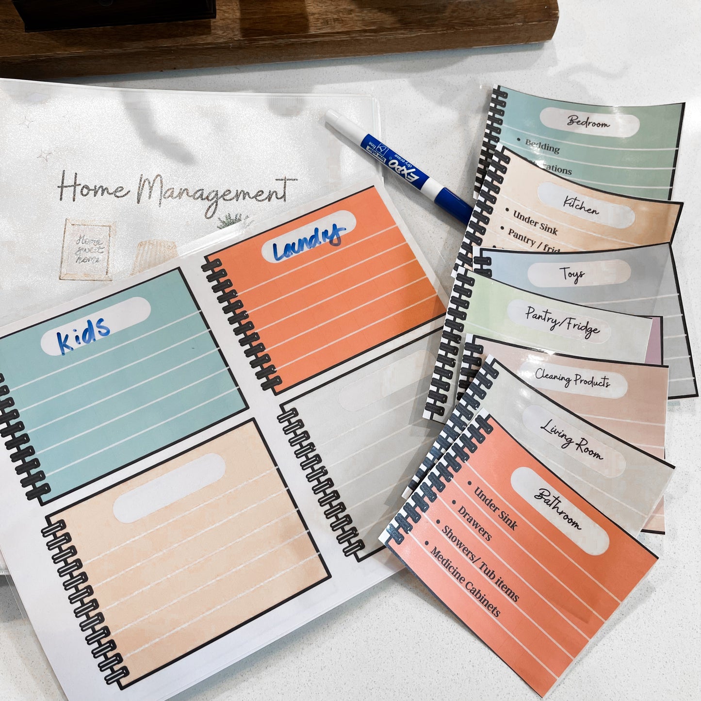Decluttering Flash Cards Template