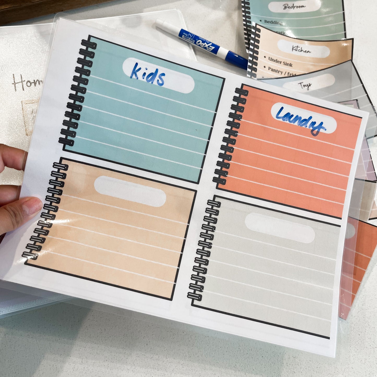 Decluttering Flash Cards Template