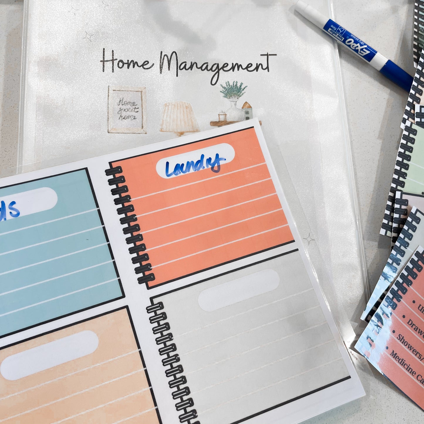 Decluttering Flash Cards Template
