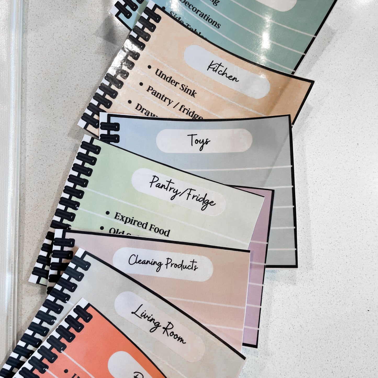Decluttering Flash Cards Template