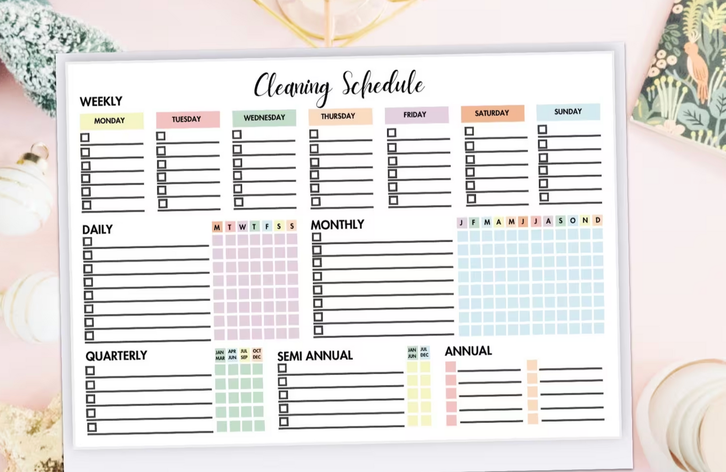 The Ultimate Cleaning Checklist Multi Color