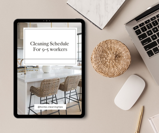 Pre-Filled Cleaning Schedule Template For 9-5 Workers
