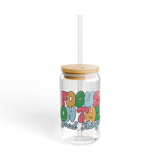 Focus On The Good Sipper Glass, 16oz