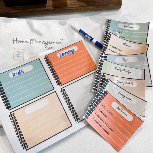 Decluttering Flash Cards Template