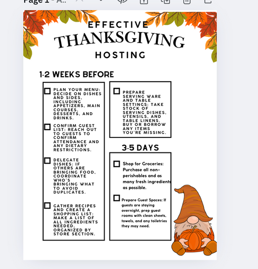 Thanksgiving Host’s Ultimate Prep Guide: A Step-by-Step Checklist for Stress-Free Entertaining
