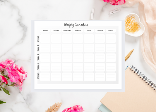 Weekly Planner Template: Printable & Editable